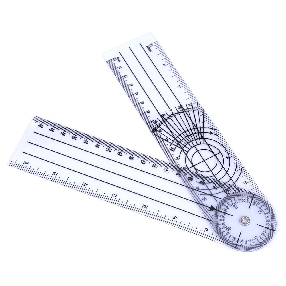 5Pcs 6/8/10inch Protractor Angle Ruler Spinal Goniometer