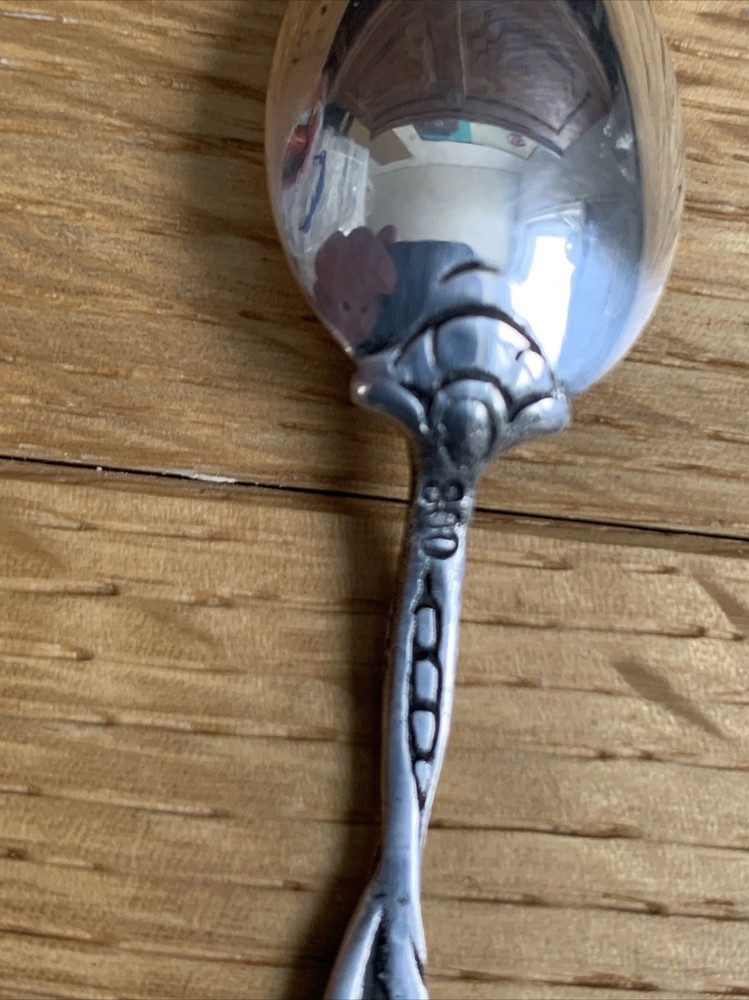 Mocha Spoon Espresso Spoon Floral Pattern 800 Silver