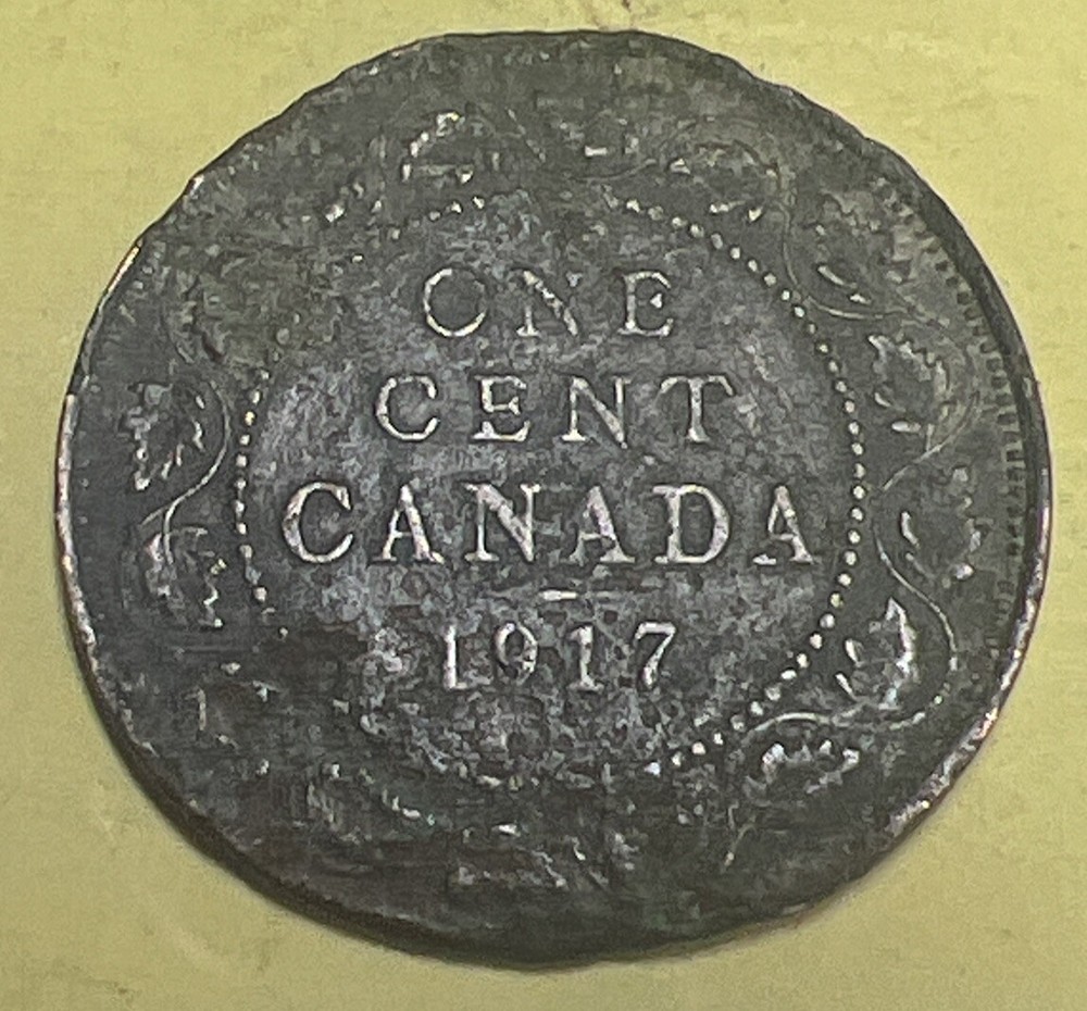 One Cent Canada 1917 Secondary Shape     Lot # 51.e2