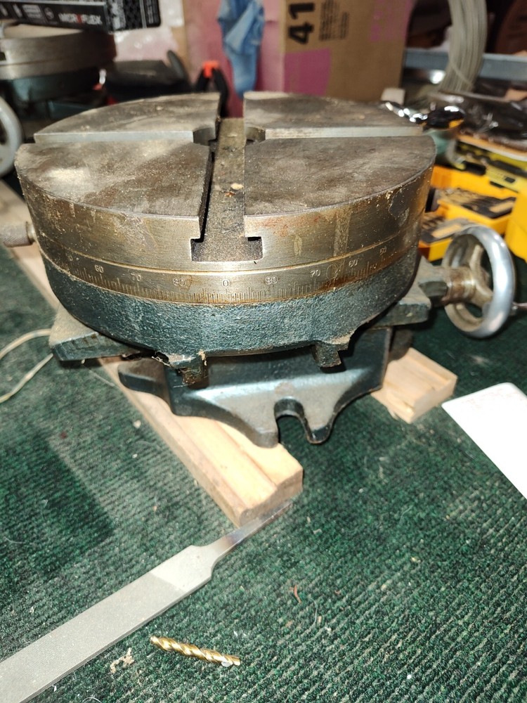 8" DUEL CROSS SLIDE ROTARY TABLE