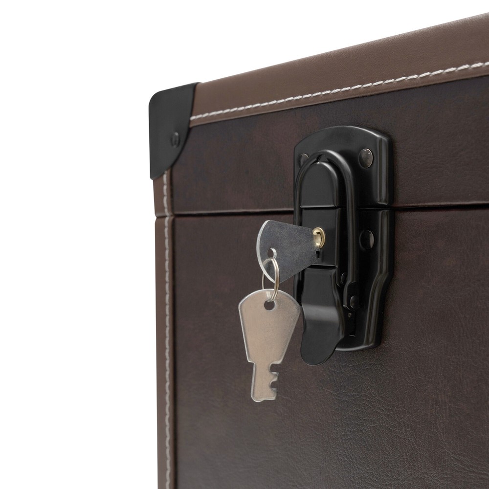 Rectangular Rolling Makeup Train Case Trolley Cosmetic Organizer Box with Mirror