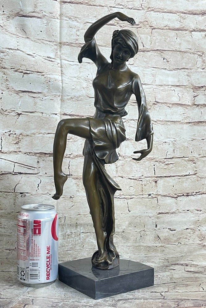 Handmade Signed D.H.Chiparus, Bronze Statue Dancer Bronze Sculpture `Testris`