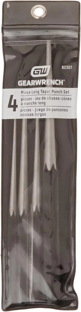 Professional 4 Pc Long Taper Punch Set