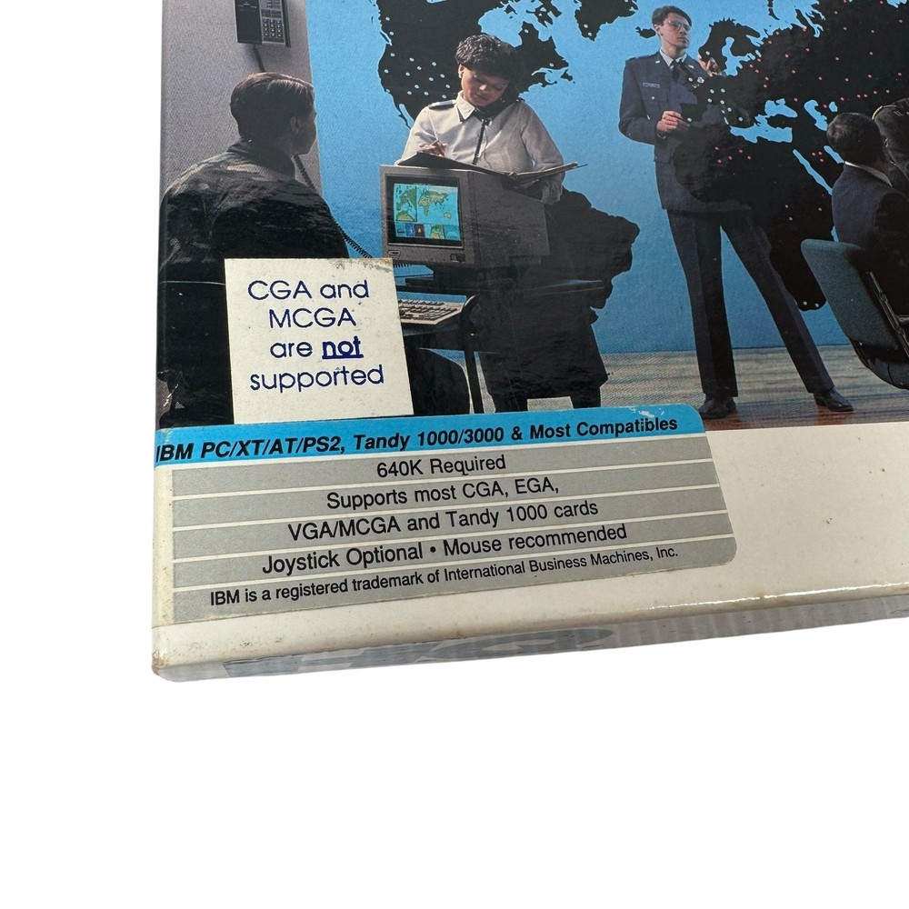Vintage Command HQ PC Game 5.25" Disks Microplay 1990 Complete Big Box Strategy