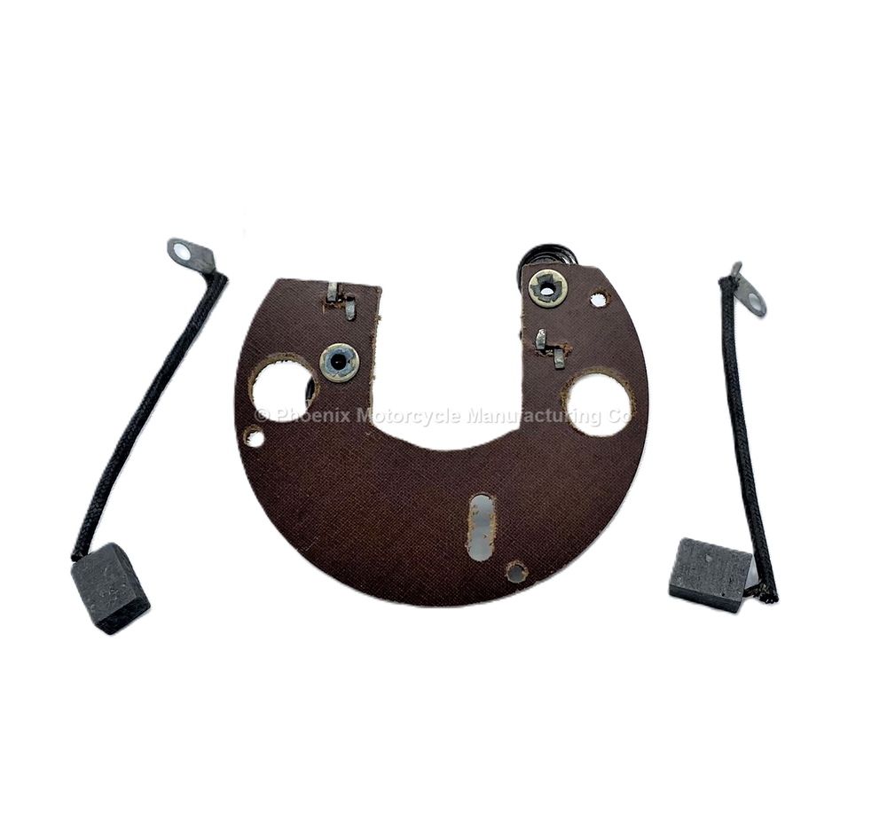 LUCAS E3H DYNAMO BRUSH INSULATING PLATE INCLUDING BRUSHES - UK SUPPLIED