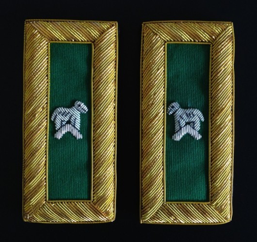 Knights Templar Generalissimo Shoulder Boards in Bullion