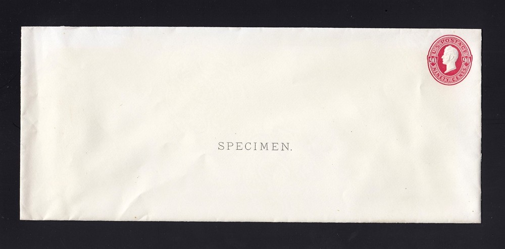 SPECIMEN ENVELOPE: Scott #U105 / UPSS #250 SPECIMEN FORM 14 Envelope