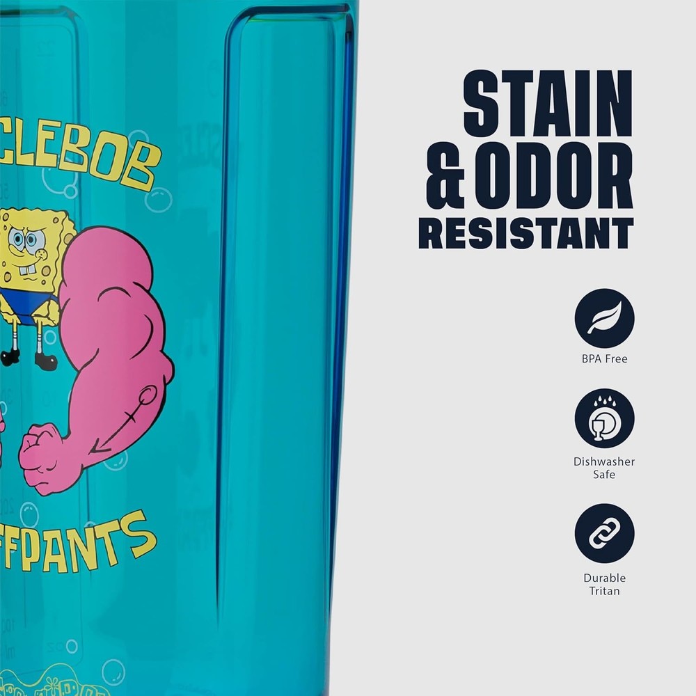 BlenderBottle Spongebob Shaker Bottle Pro Series Perfect for Prot