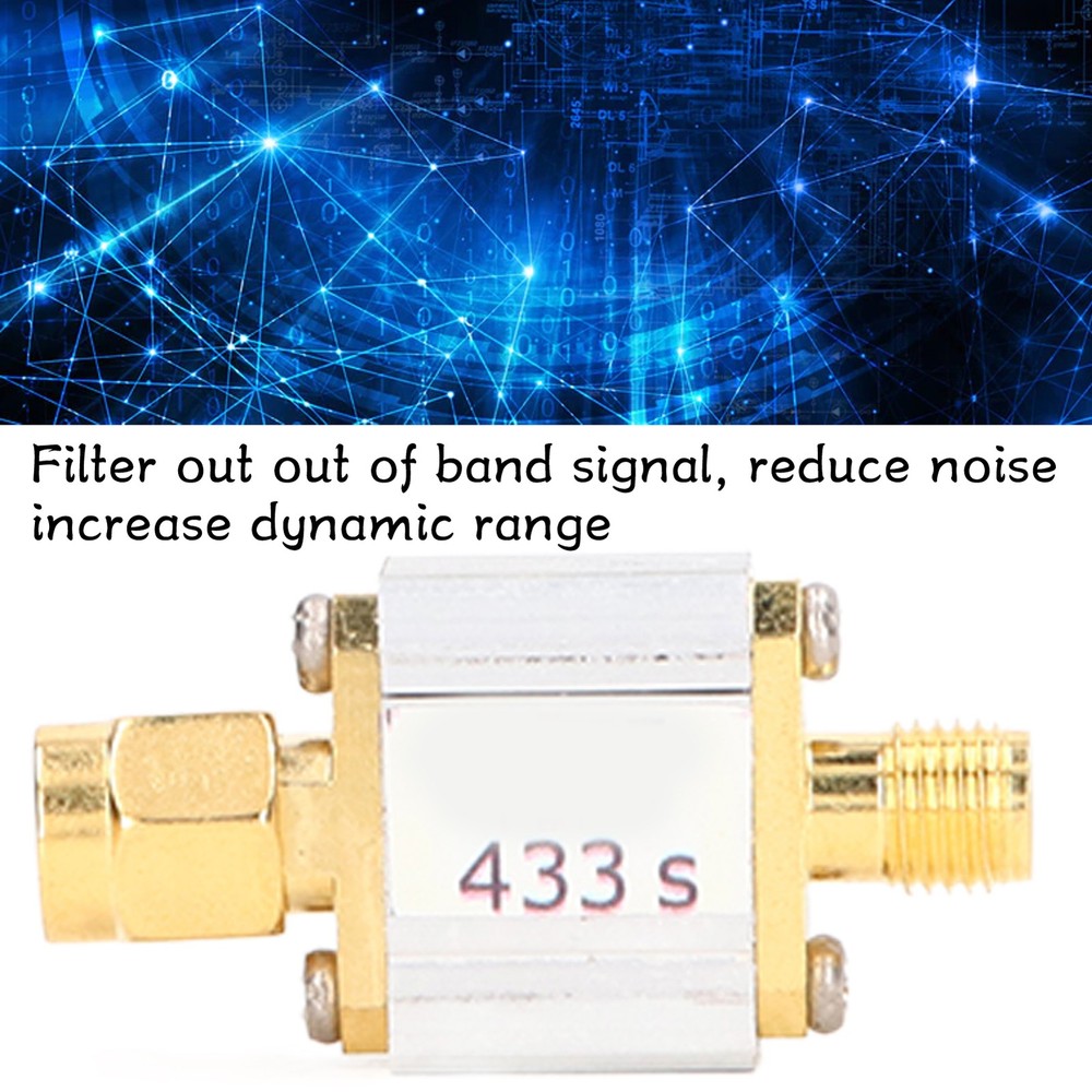 433MHz Bandpass Filter SMA Interface Band Pass Filter Module For Receiver❀