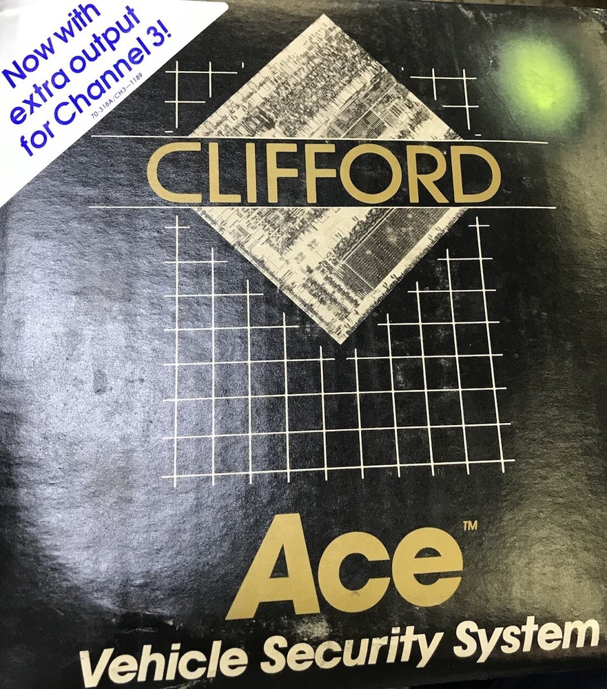 NEW Retro Clifford Ace Vechicle Security System Alarm