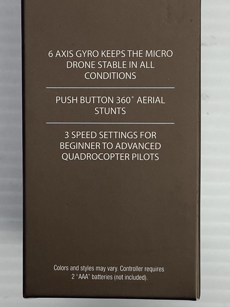 Micro Drone Propel Navigator Pace Wireless Quadcopter Beginner Stunt Drone Black