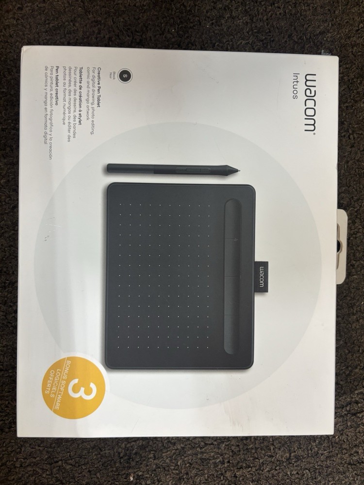 Wacom Intuos S Wireless Drawing Graphics Tablet - Black