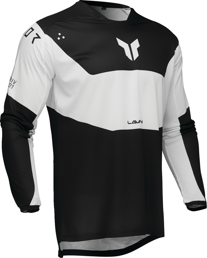 Thor Launchmode Storm Mens MX Offroad Jersey Black