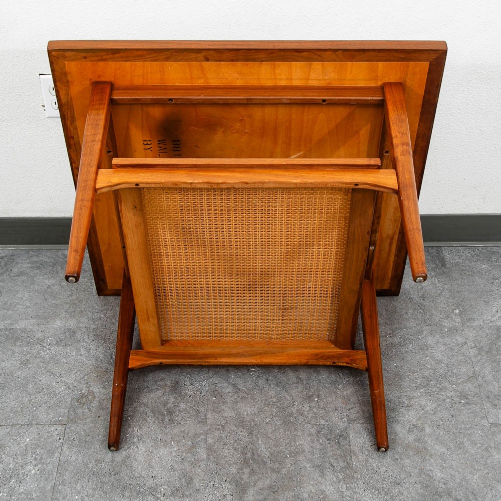 Mid Century Modern End Table Side Square Drexel Kipp Stewart Walnut Corner Mcm