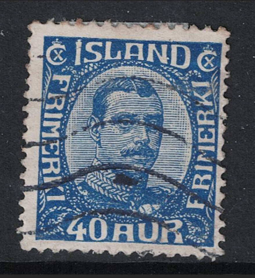 Iceland SC# 124 Used / Postal Cancel - S29457