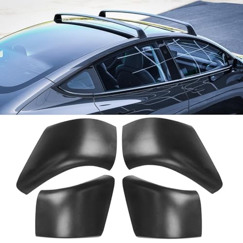 Compatible with Tesla Model 3 Roof Rack Cover Rail End Shell 2017-2023, 4PCS