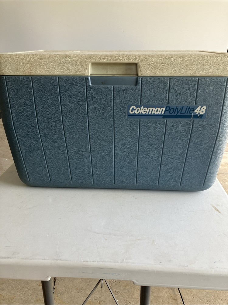 1991 Coleman Polylite48 Blue Cooler