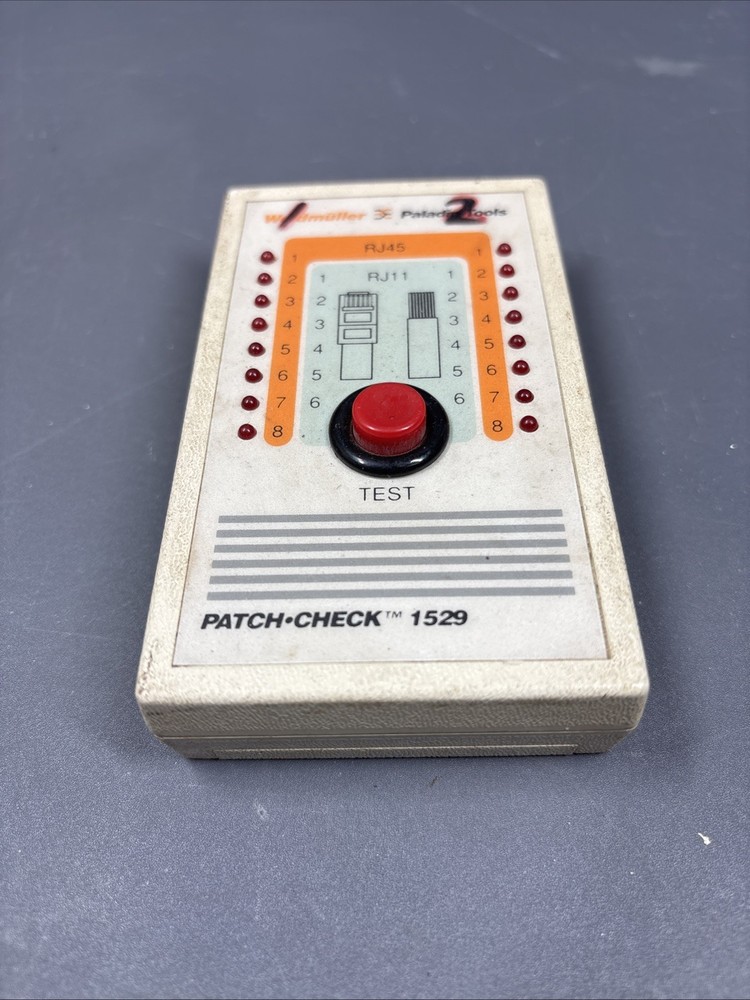 WEIDMULLER PALADIN TOOLS PATCH CHECK 1529 RJ45 RJ11 TESTER