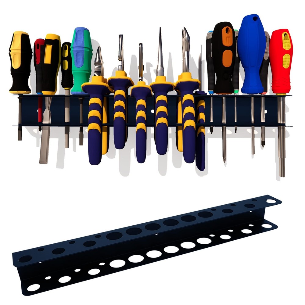 Screwdriver Organizer, Pliers Rack, Heavy Duty Wall Mounted Tool Storage Rack...