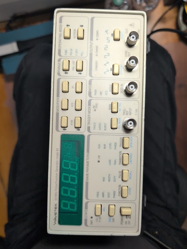 Wavetek 81 Pulse Function Generator, 50 MHz, Tested Working
