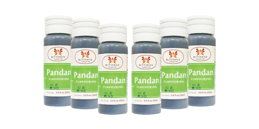 Butterfly Flavoring Extract Paste, 25 Ml (Pandan, Pack of 6)
