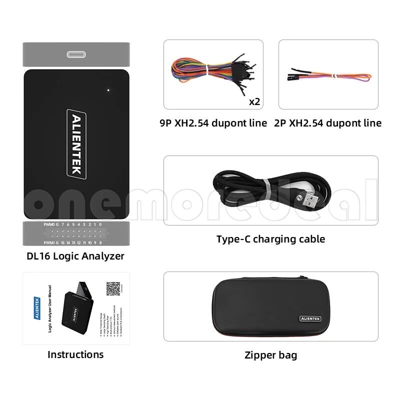 Mini Logic Analyzer ARM FPGA STM32 Debugger Protocol Decoding+28PCS Hook Clip