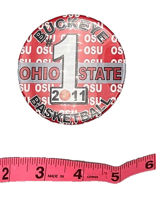 Ohio State University Basketball 2011 Pinback Button, 3" OSU Swag