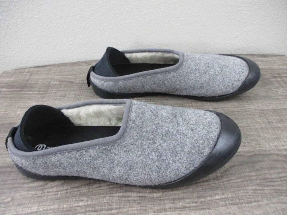 Mabahis Classic Slipper 41 Grey With Black Outer Liner Wool Lining Warm Comfort