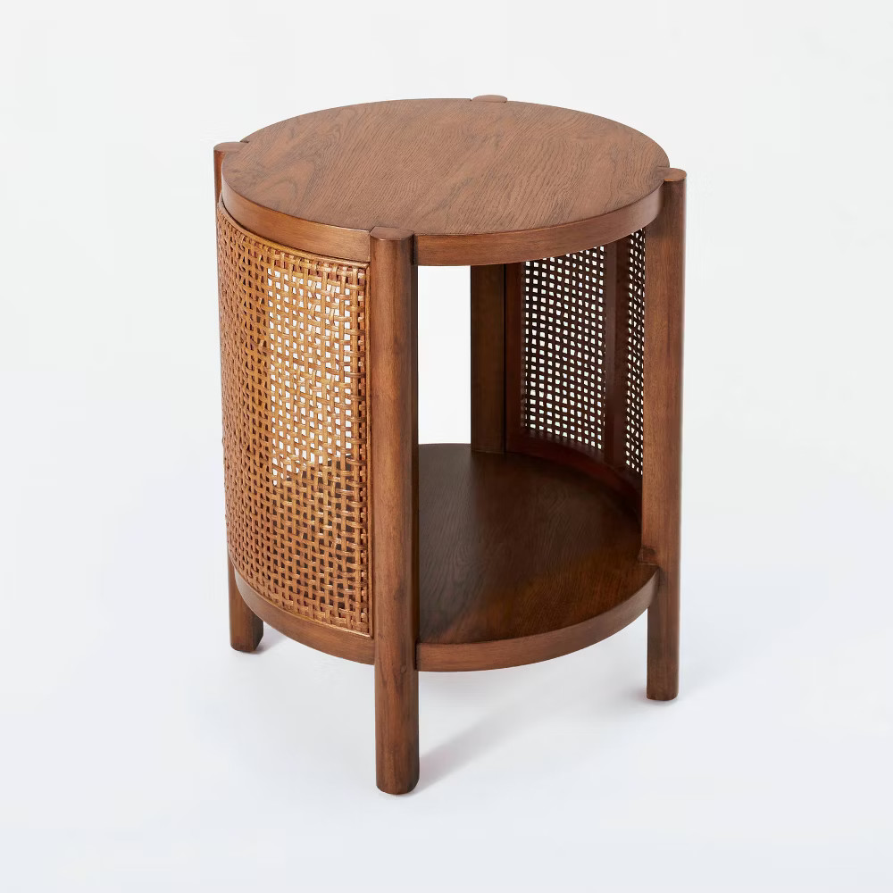 Portola Hills Woven Accent Table Natural - Threshold designed with Studio McGee