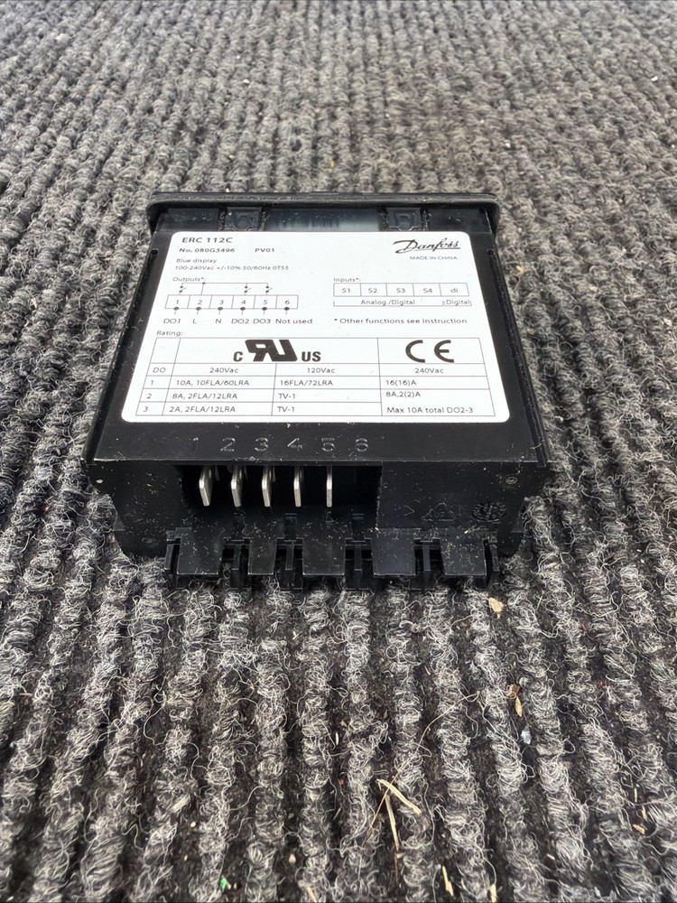 Danfoss ERC 112C Electronic Refrigeration Control Unit No. 080G3494