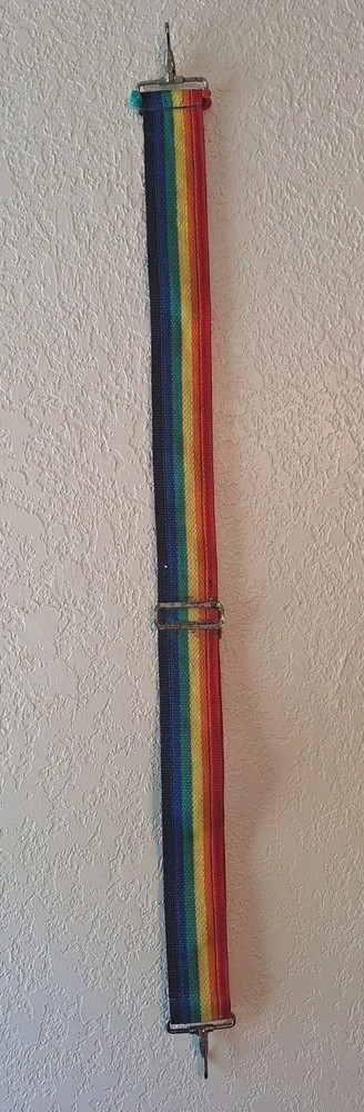 Wide Woven Multi-color Camera Strap