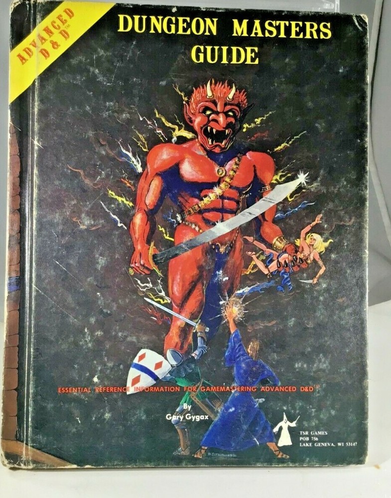 Dungeon Masters Guide Advanced D&D Essential Reference Info Gamemastering 1979