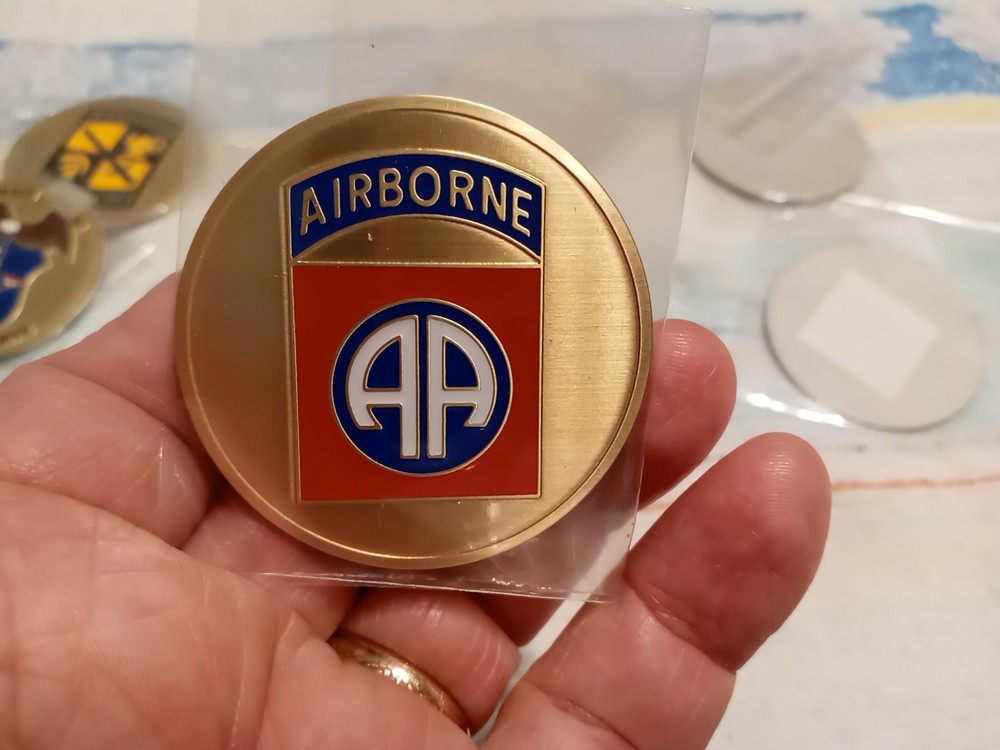 MILITARY MISC METAL EMBLEMS PEEL AND STICK