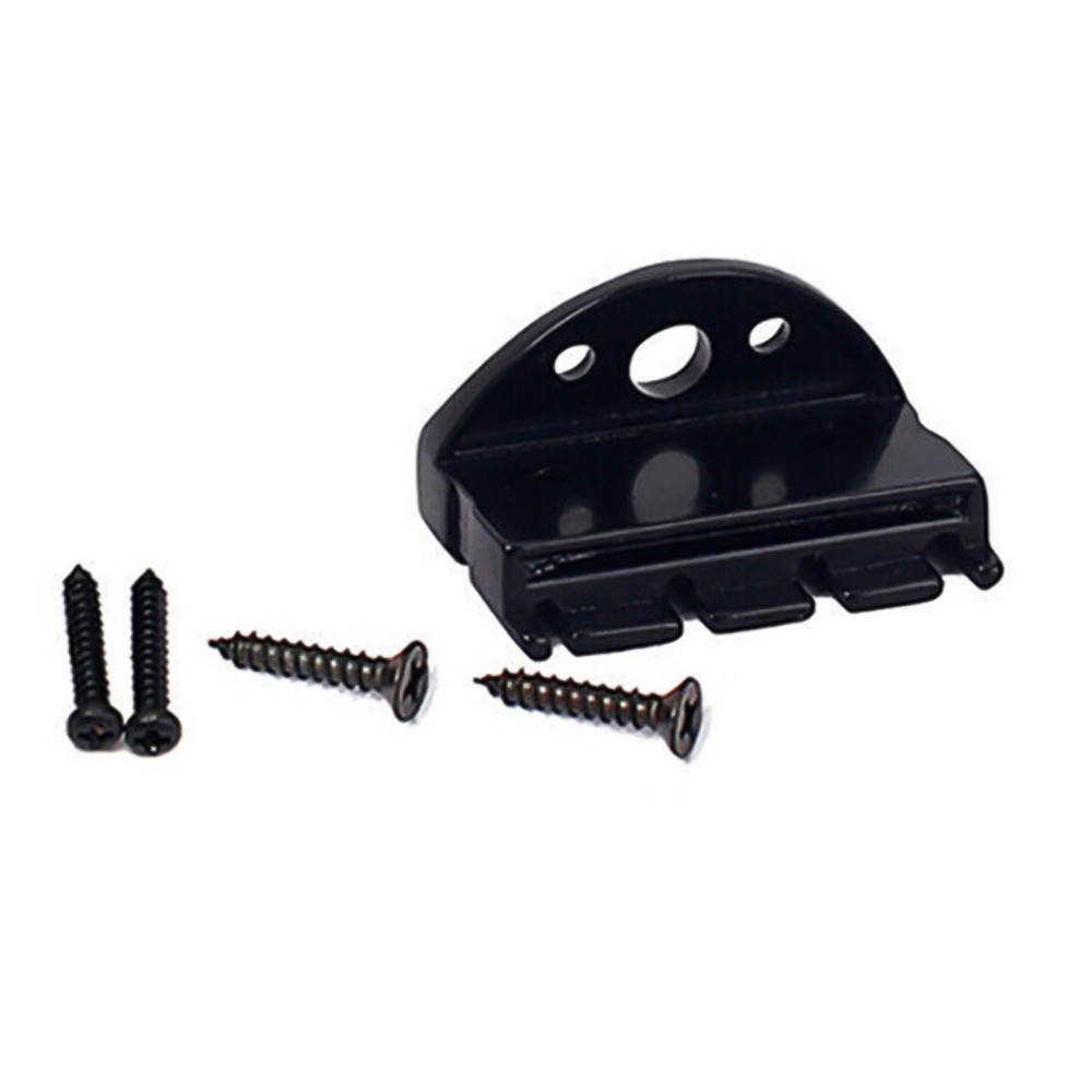 39mm Alloy 4-string Headless Electric Guitar String Locking Nut Set with Screw