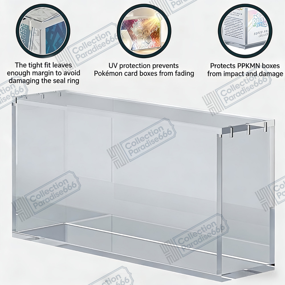 Premium Acrylic Display Case for Prismatic Evolutions Super Premium Collection