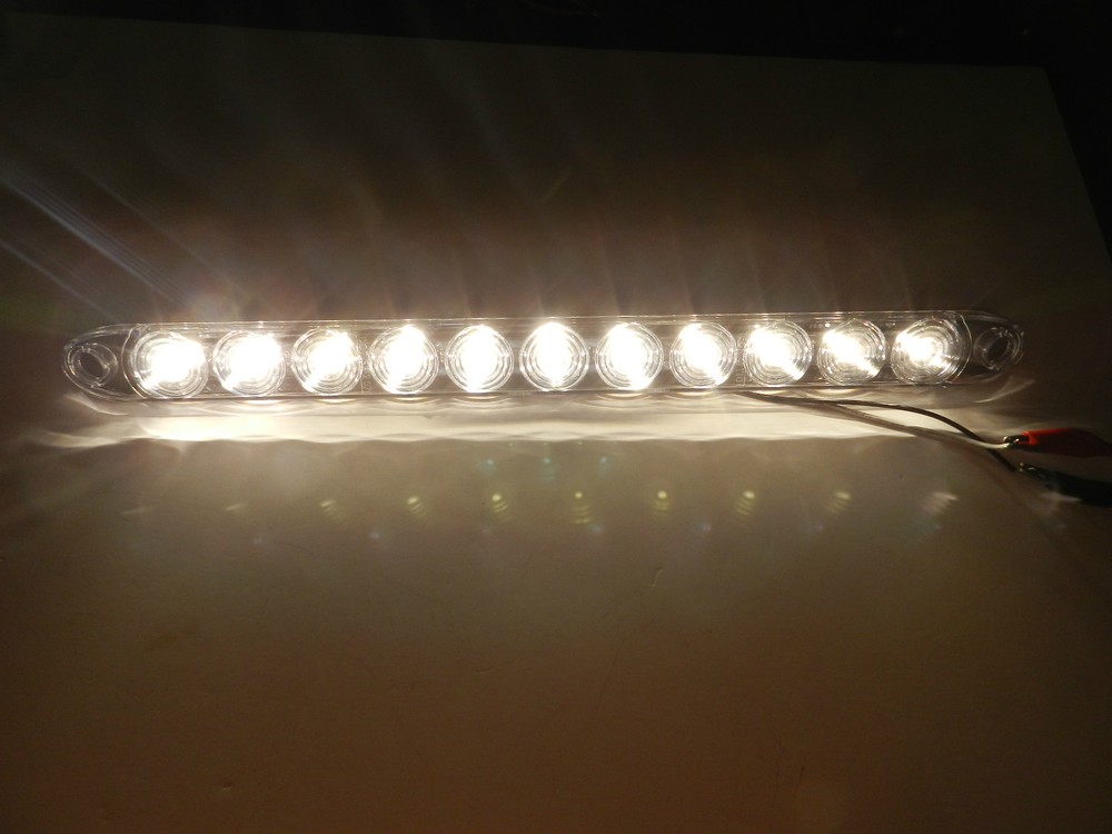 Truck Trailer -TecNiq LED Back Up Tail Reverse White Light 15" slimline USA