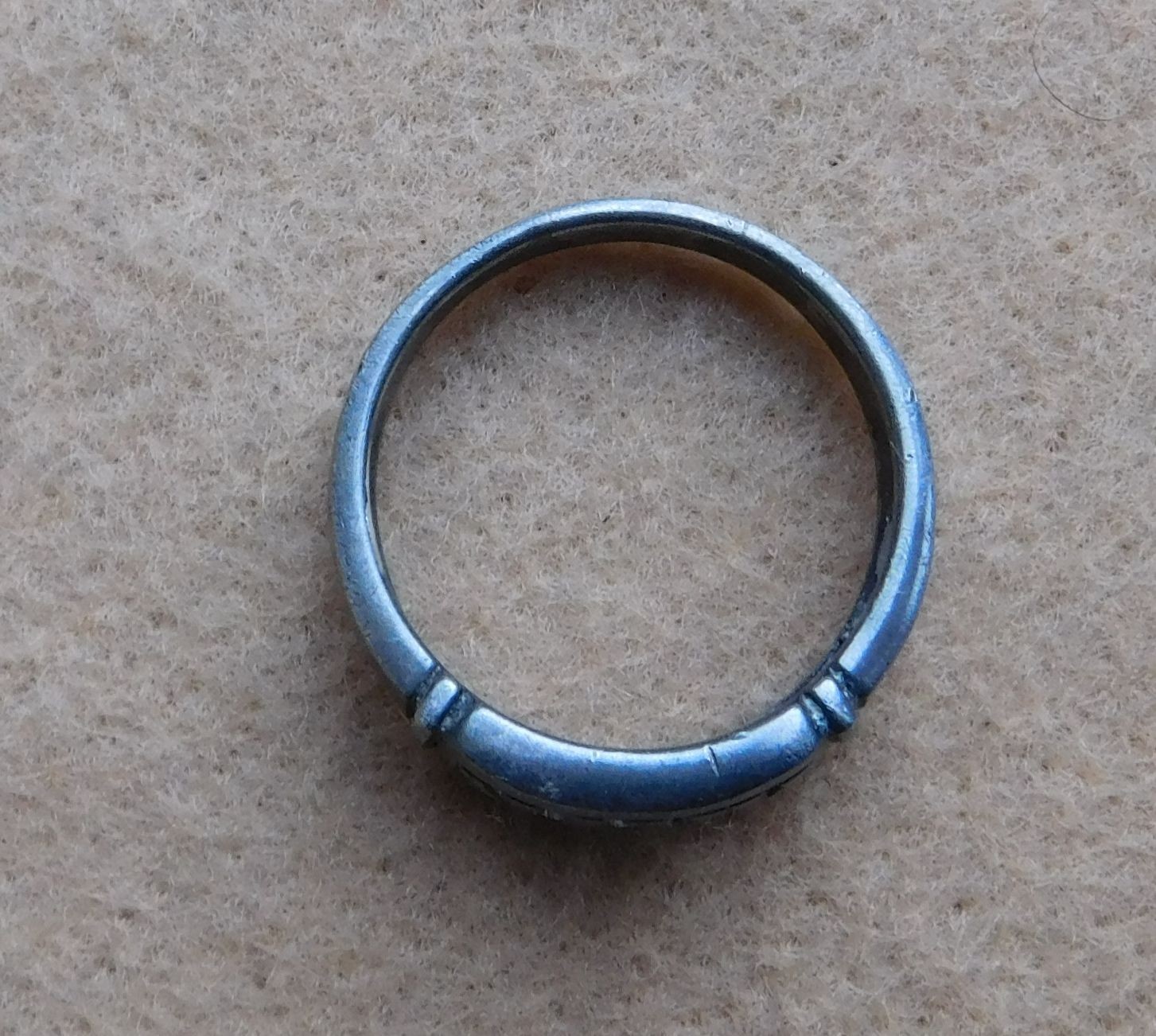 ORIGINAL WWII ERA U.S. NAVY RING - 925 STERLING SILVER, SIZE 11/11.50