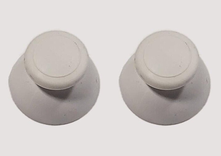 2x Replacement Analog Thumbsticks for Nintendo Wii U Gamepad Controller White