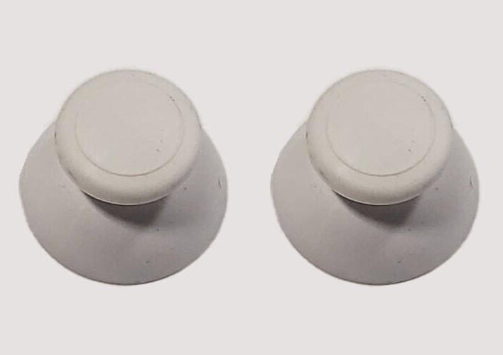 2x Replacement Analog Thumbsticks for Nintendo Wii U Gamepad Controller White