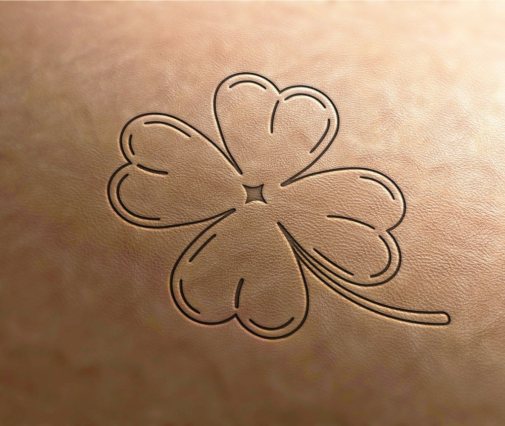 Leather Stamp : four Leaf Clover
