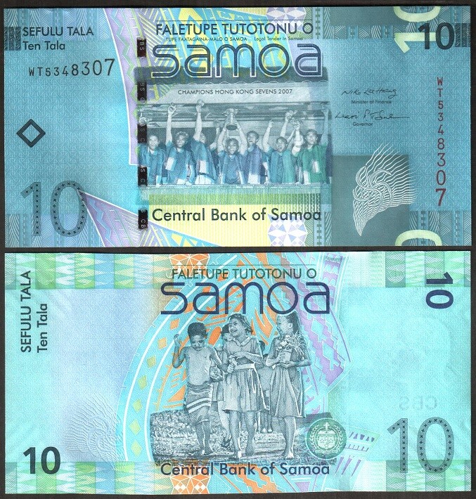 Samoa - 10 Tala 2008 UNC Pick 39a Lemberg-Zp