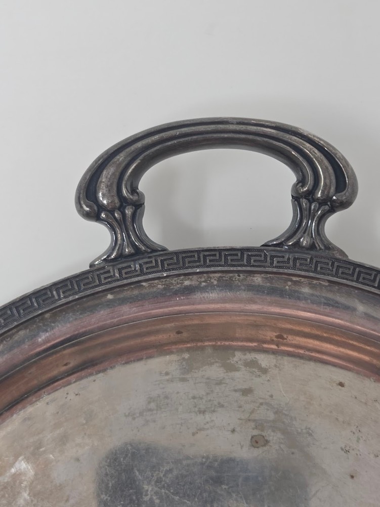 Vintage H.S. Co Silverplate Crumb Tray Set Monogram Engraved Handle Scraper