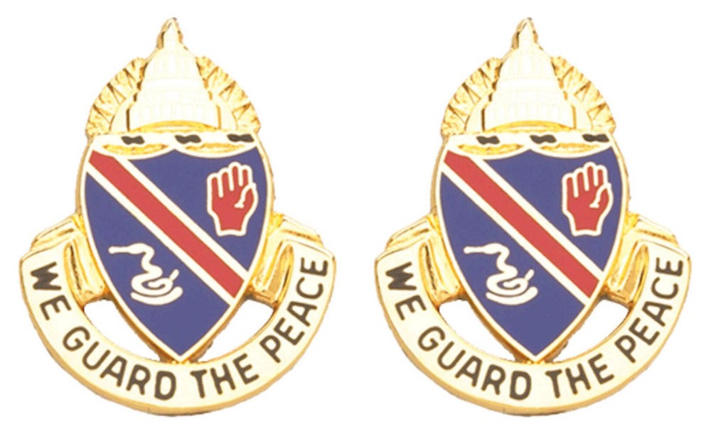 372nd MP BATTALION Distinctive Unit Insignia - Pair