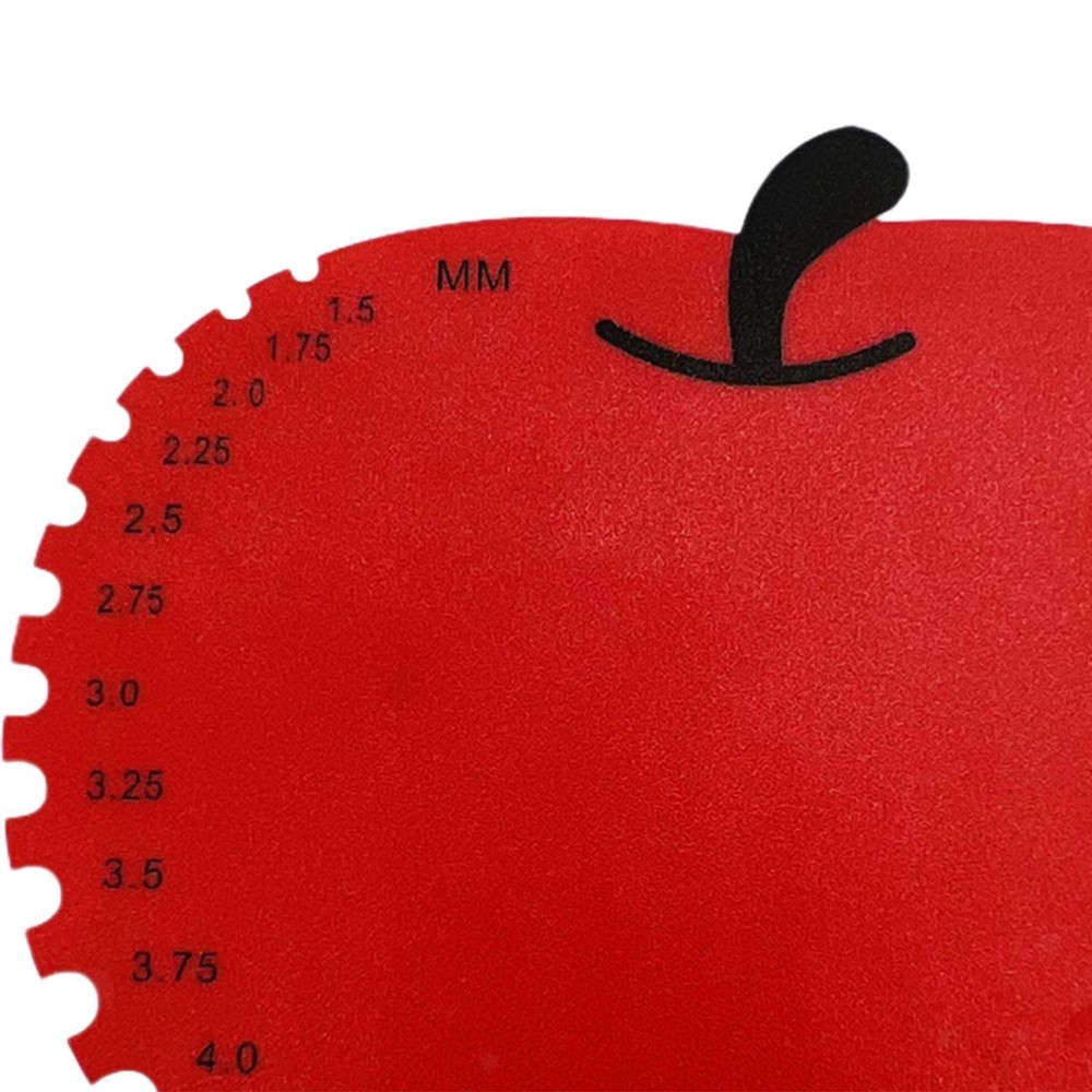 Crochet Hook Ruler Sizer Knitting Sizer Tool Durable Flexible Knitting