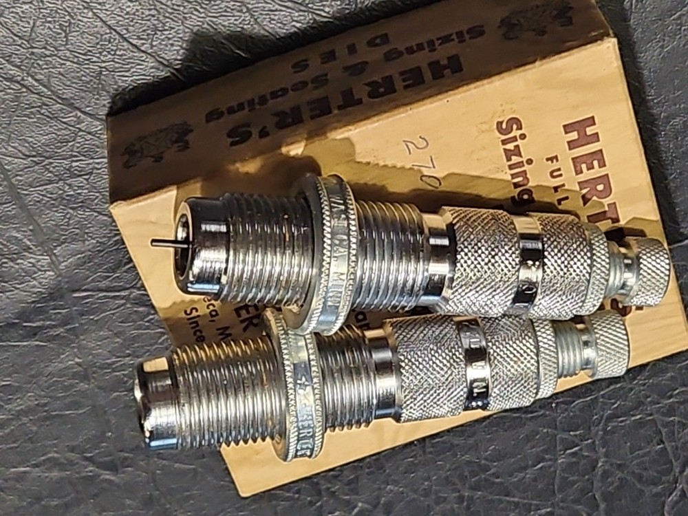 **Bundle** HERTER'S SUPER MODEL 81 Double Head Reloading Press With Dies