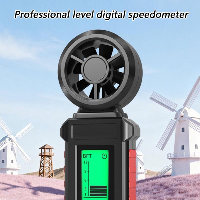 Compacted Handheld Wind Gauge Speed Tester Anemometer With Multiple Unit