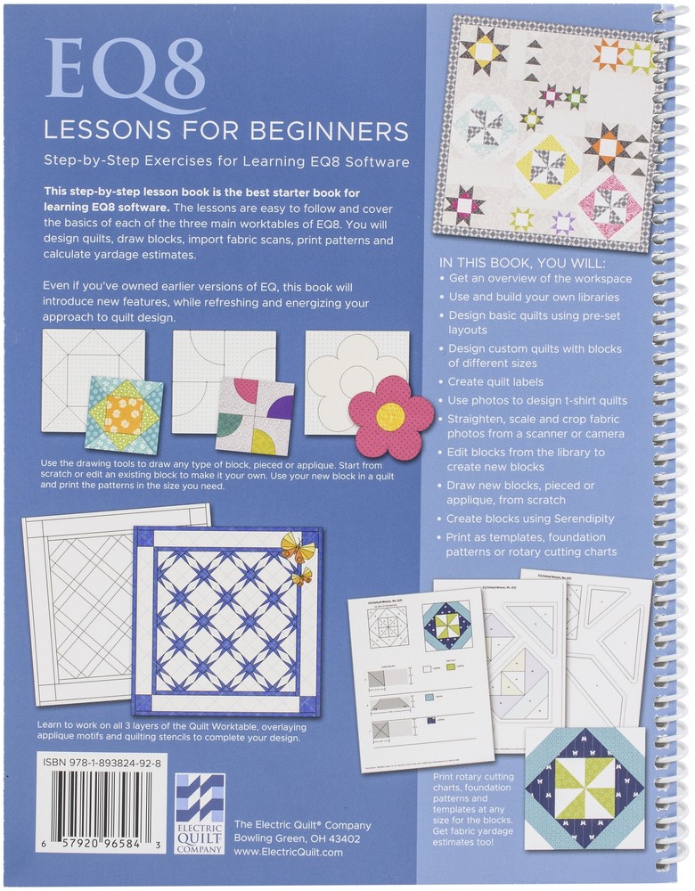 Electric Quilt 8 Lessons For Beginners