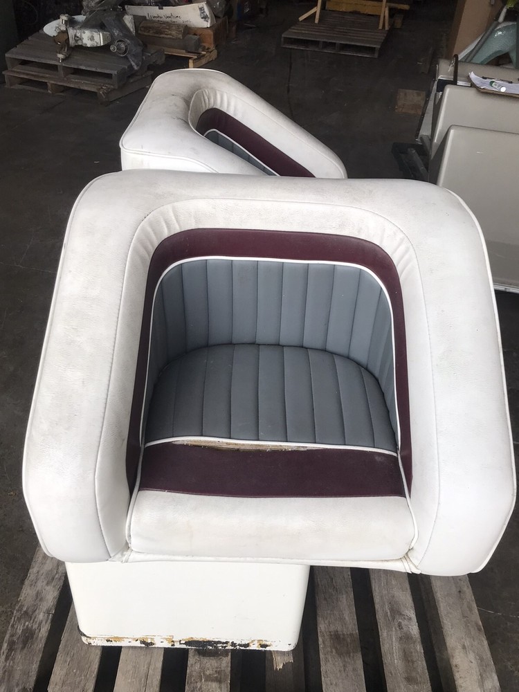 boat captains chairs seats and mount base boxes