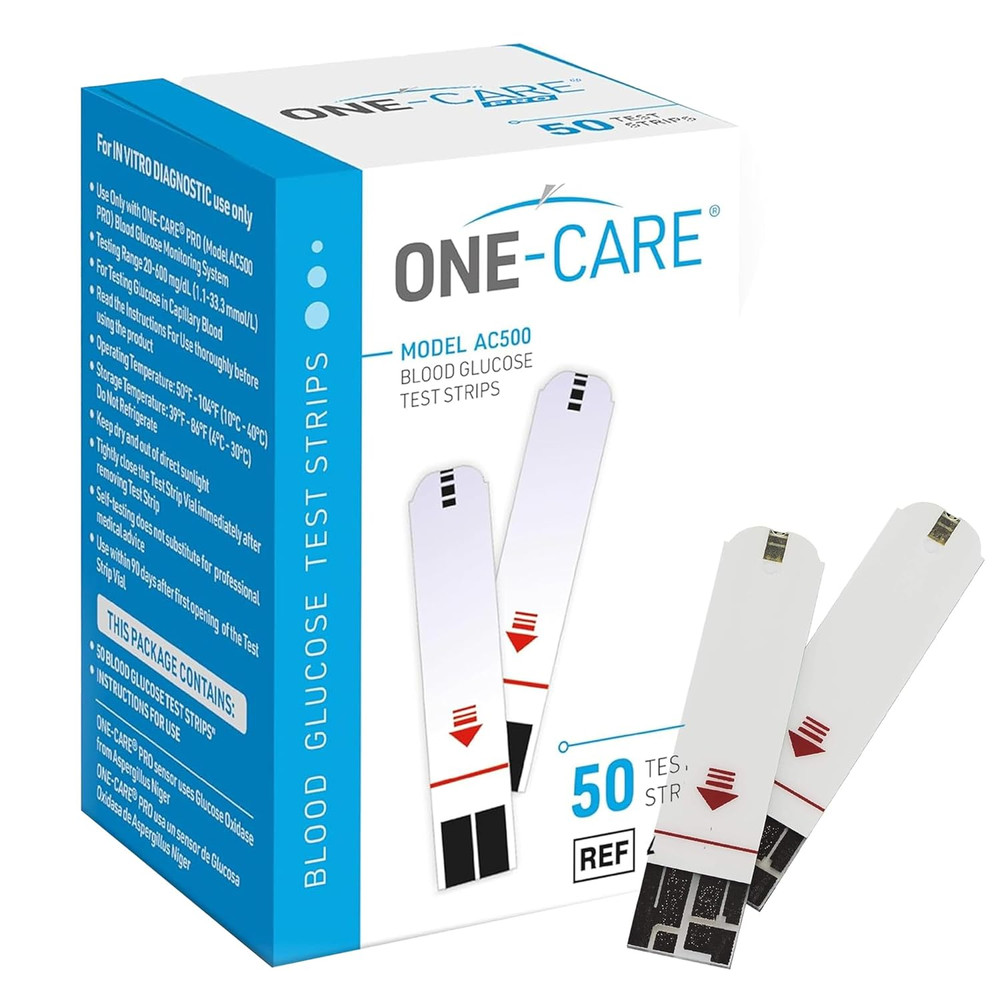 ONE-CARE Blood Glucose Test Strips (Test Strips (50 Pack))