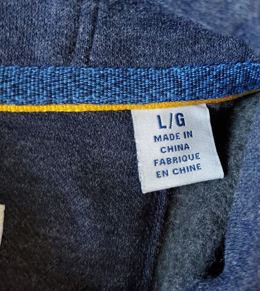 Tommy Bahama Pullover Sweater Men's L Blue Pockets Polyester Blend